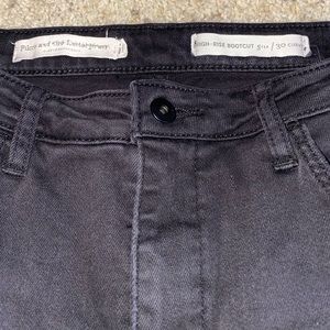 Anthropologie boot cut black jeans